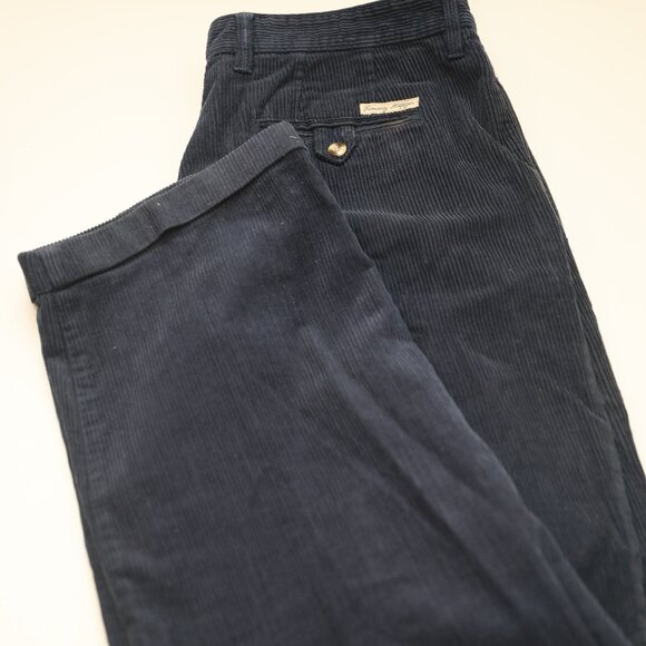 Tommy Hilfiger Mens Corduroy Pants Navy Blue, Size 40x34 - Picture 1 of 3